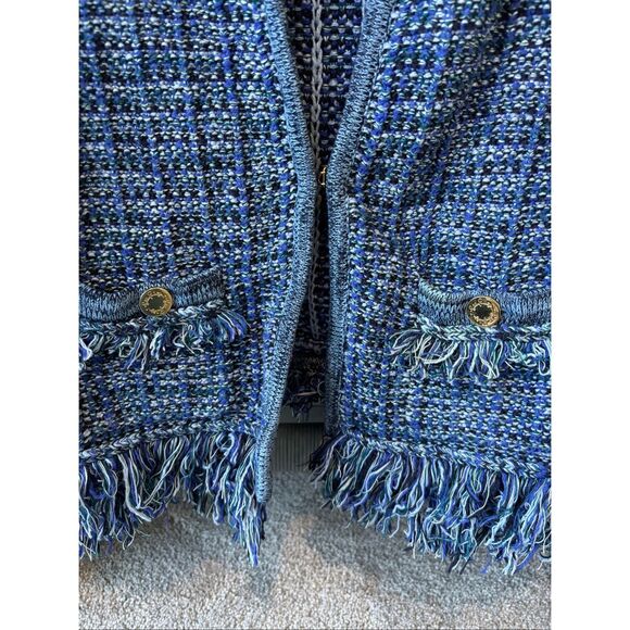 Lilly Pulitzer Simora Cardigan Oyster Bay Exotic Tweed, XS $158 F2 - Picture 5 of 9